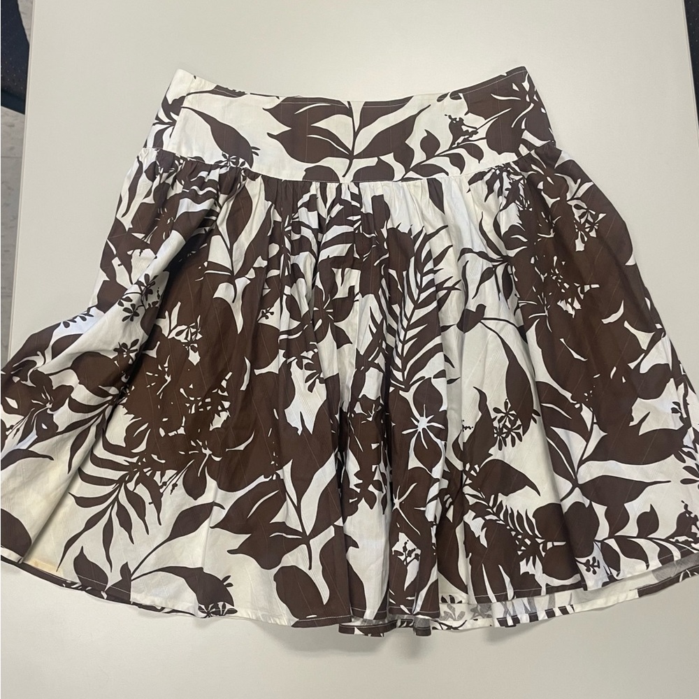 VTG 00’s Roxy Hawaiian print knee length skirt